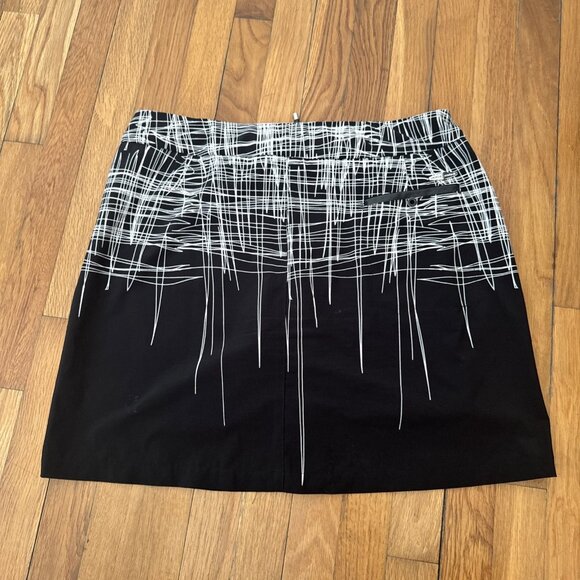 Jamie Sadock Women's Golf Skort Front Detachable Short Black/White Size 12 - Picture 6 of 6